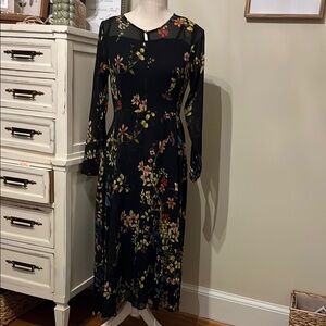 Tommy Hilfiger Floral Black Dress